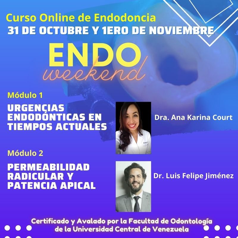 Curso online de endodoncia, endodoncia en línea, formación en endodoncia, curso virtual de endodoncia, especialización en endodoncia acelerada.