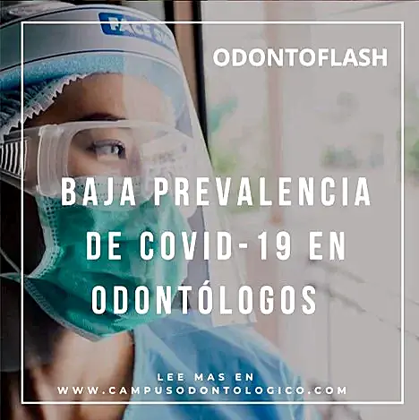 Personal de odontología con equipo de protección completo durante la pandemia de COVID-19.