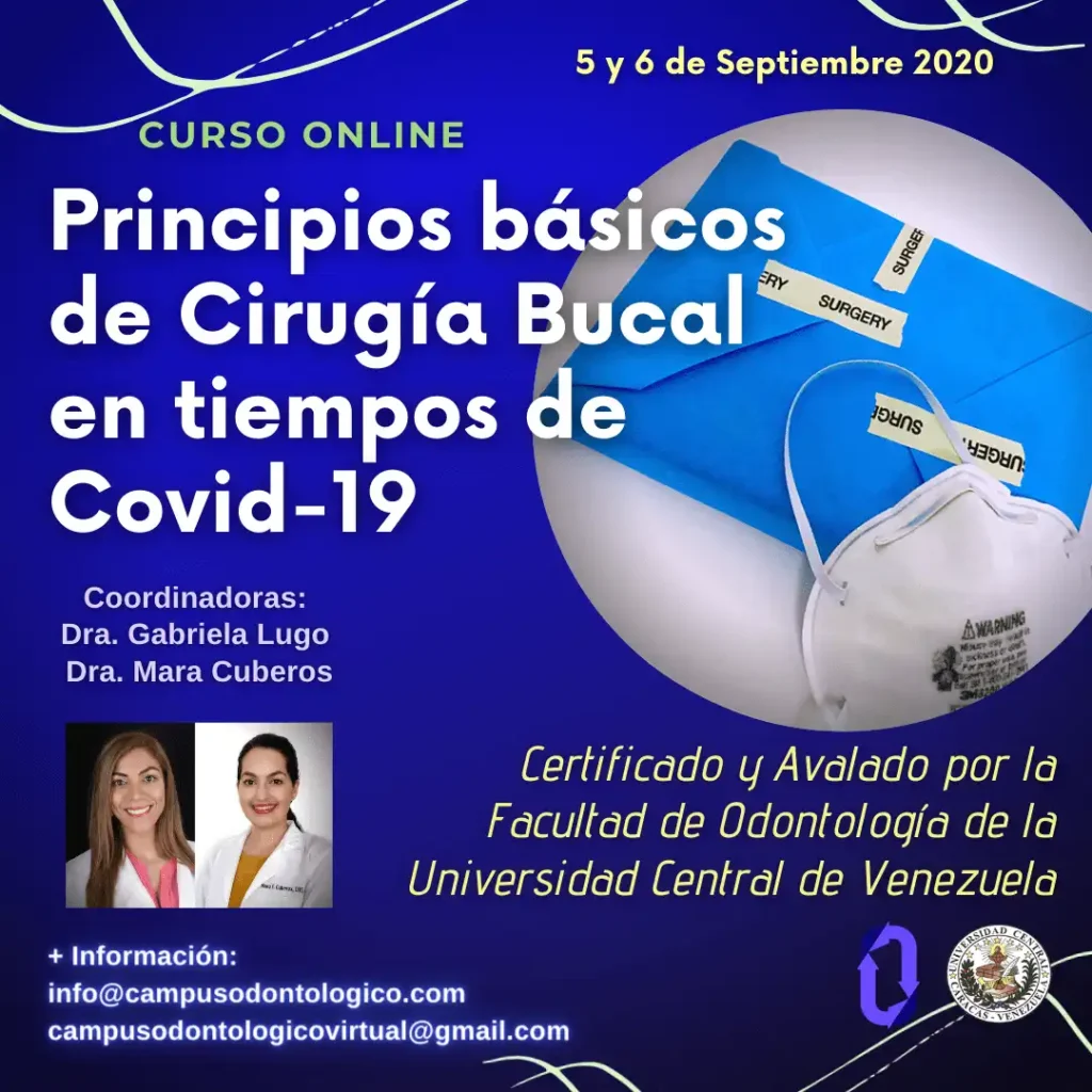 Mascarilla y equipo de protección para cirugía bucal, elementos esenciales para mantener la seguridad en tiempos de Covid-19.